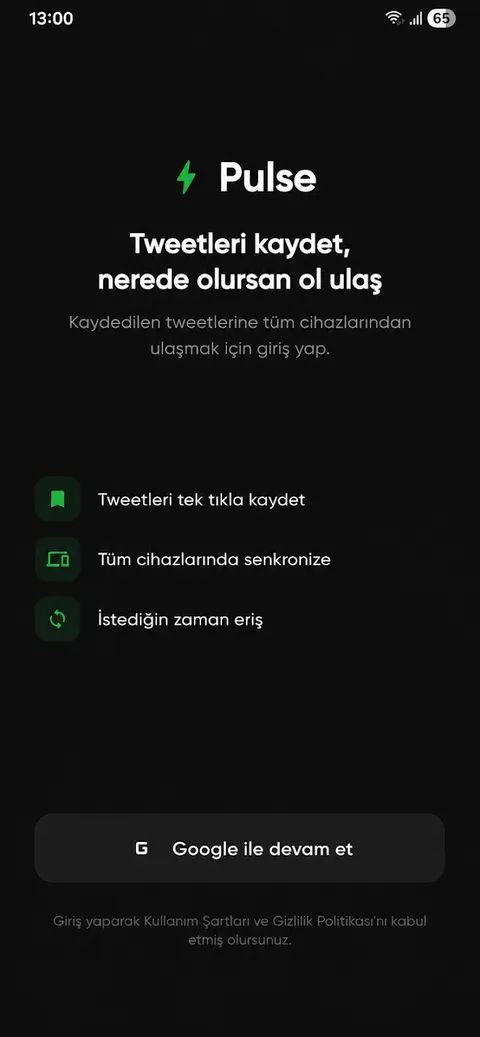 Kaydet ekranı